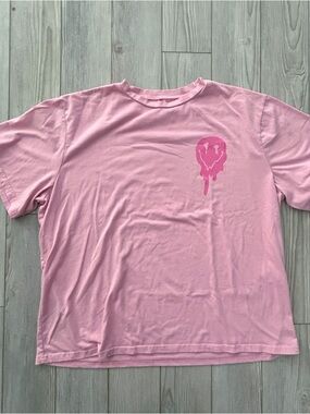 Pink Graphic Short Sleeve Tee - Unbranded